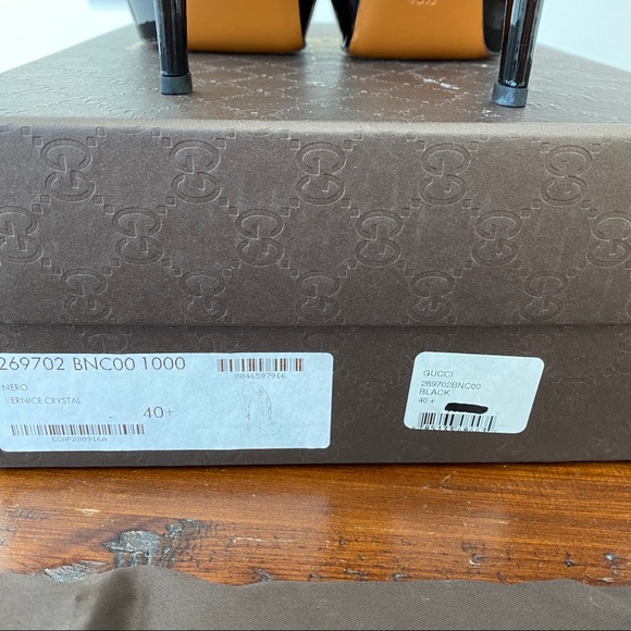 Gucci Betty Black Patent Leather Platform Heels - Picture 6 of 8